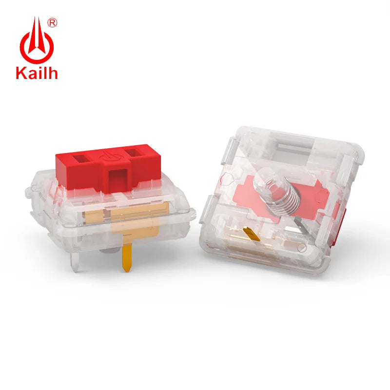 Kailh Choc Red Crystal Switch low profile Switch Chocolate Mechanical Keyboard Switch RGB SMD Red stem linear hand feeling